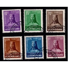 1935 - Luxembourg - AFA 287-92 - Frimærke - Karl I. Børneforsorg - Komplet sæt - Stemplet.